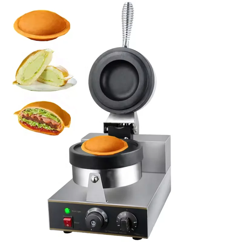 snack grill Hamburger original de digital full semi automatic guangzhou wafle a big double custom logo ufo burger maker machine