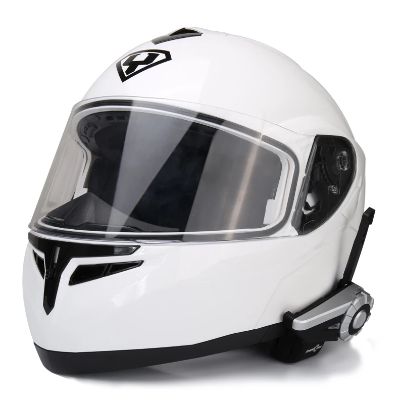 FreedConn T-REX 1500M Motorcycle Helmet 8 Rider Full Duplex Group Talking Wireless Headphone +L3Remote With FM Radio waterproof