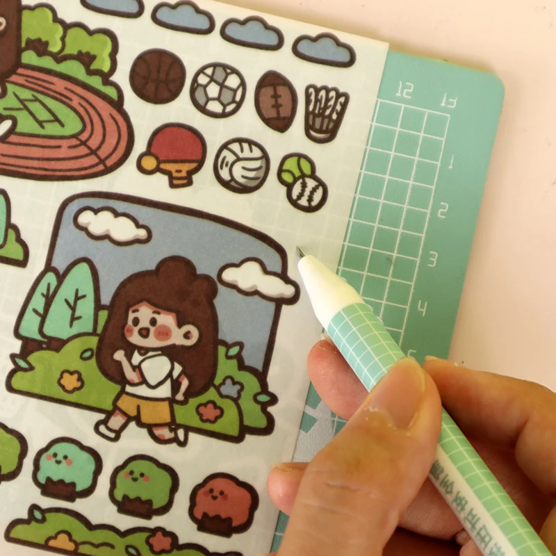 High quality and paper cartoon stickers are easy to paste and can be used to decorate books and furniture