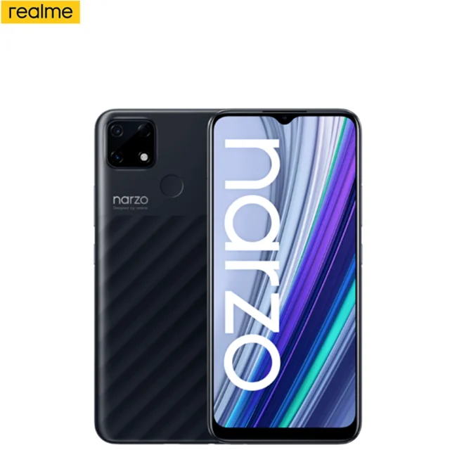 
realme Narzo 30A Global Version Smartphone 4GB 64GB Helio G85 6.5 Inch Fullscreen 13MP AI Dual Camera 6000mAh 18W Quick Charge 