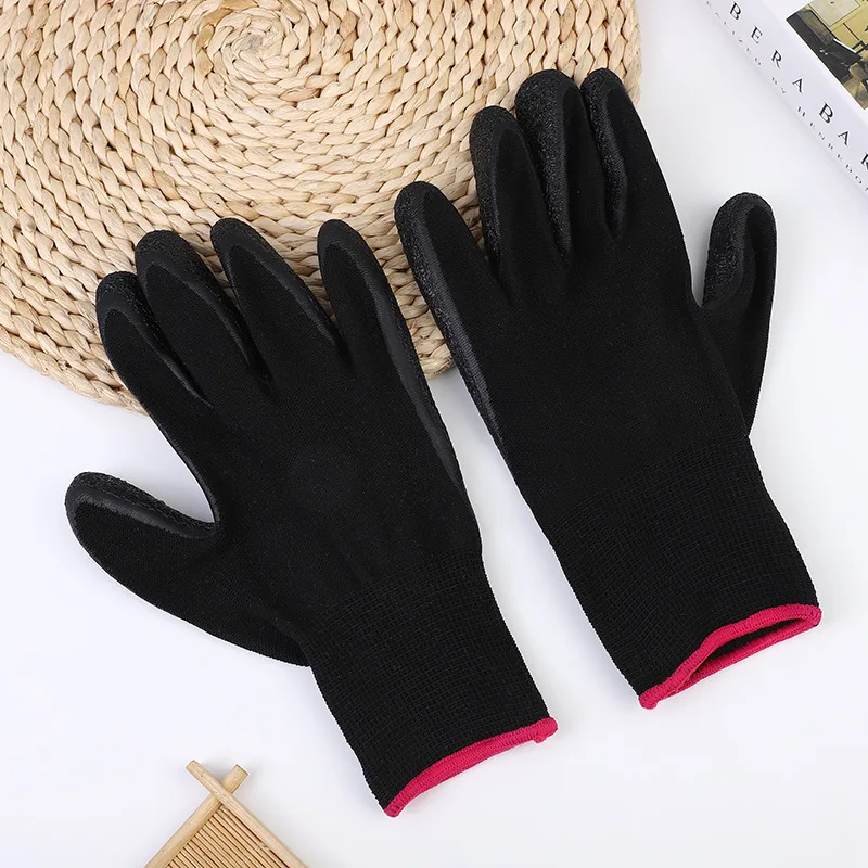 Nylon Latex Gloves for Wrinkling Waterproof Durable Breathable Comfortable Safety Gloves