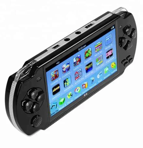 Wholesale fast shipping x6 Handheld Game Console 4.3 Inch Screen 32 bit Video Games Consoles