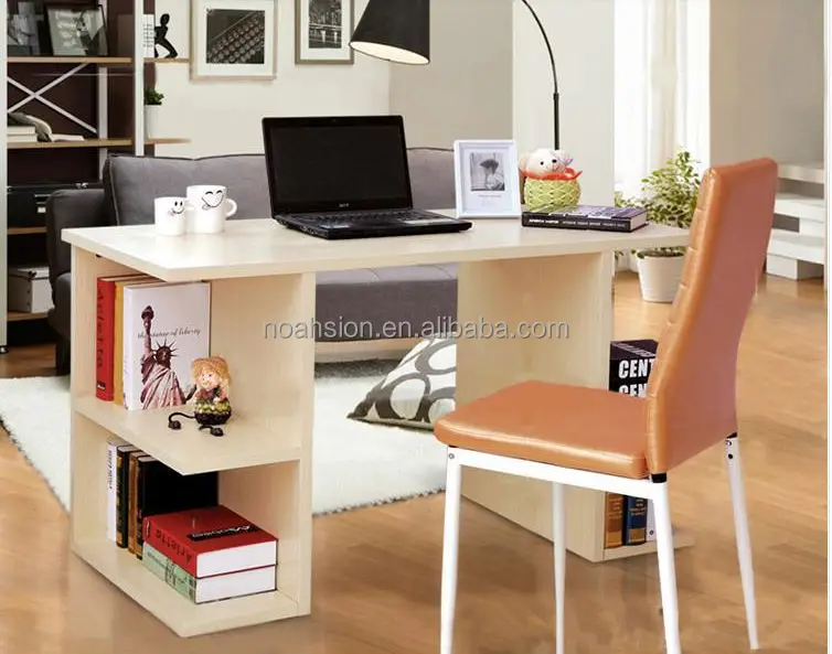 Простые слои книжный шкаф офисный Рабочий стол компьютерный стол дизайн с книжной полкой