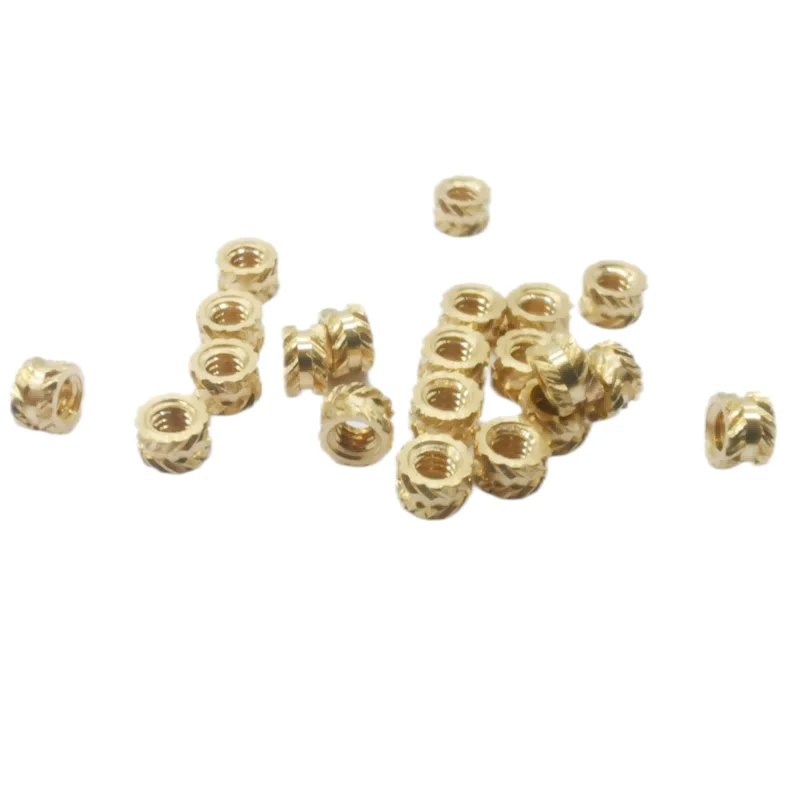 Factory Oem Odm Customized M2 Copper Nut Knurled Brass Threaded Inserts Nuts
