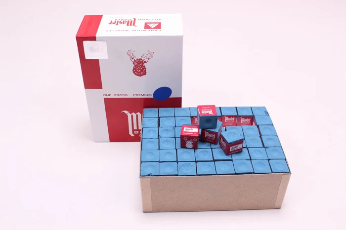 144 Pieces Per Box Snooker Billiard Pool Cue Triangle Chalk for Sale