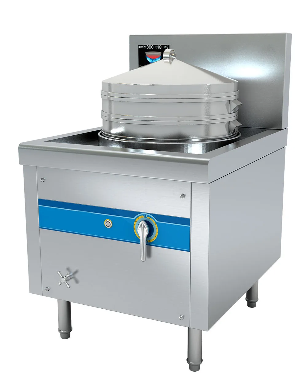 Commercial Electromagnetic Steamer Furnace Small Cage Steamer Machine Mult-function Electric Food Steamer