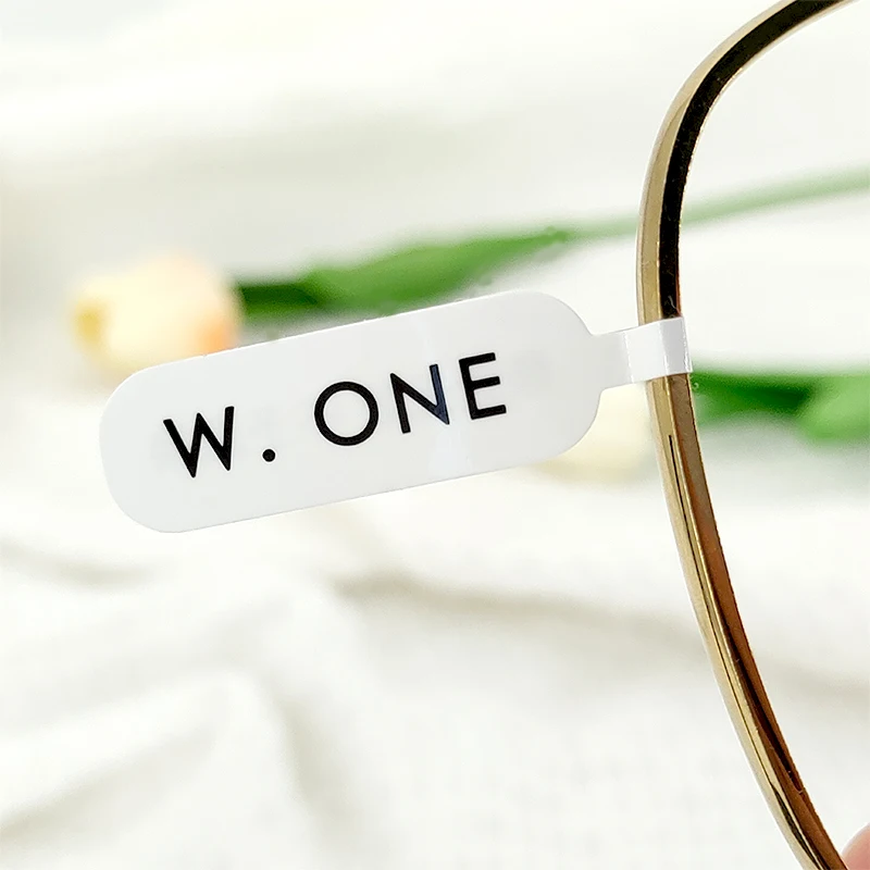 Custom Private Fashion Logo Printing Ring Neck lace Glasses Jewelry Tag Sticker Price  Label For Or Barcode Thermal Printer