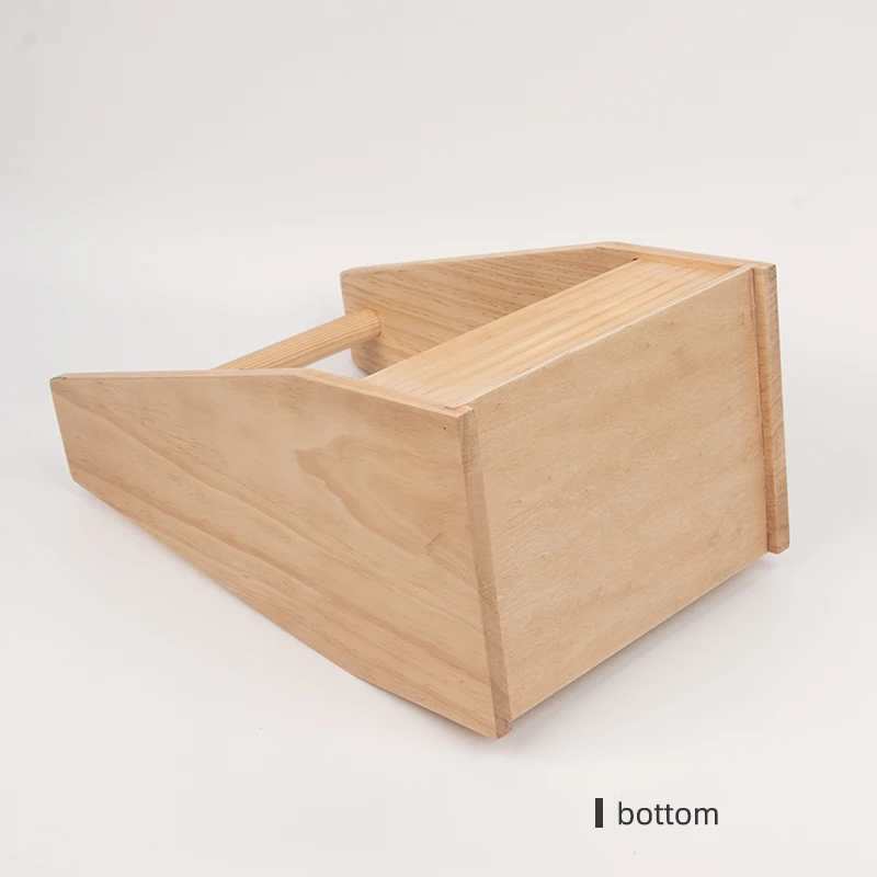 Pub Restaurant Vintage Carrier Wooden beer serving Bucket With Handle Wood Handle Storage Baskets Bar Serving Wooden Beer Rack