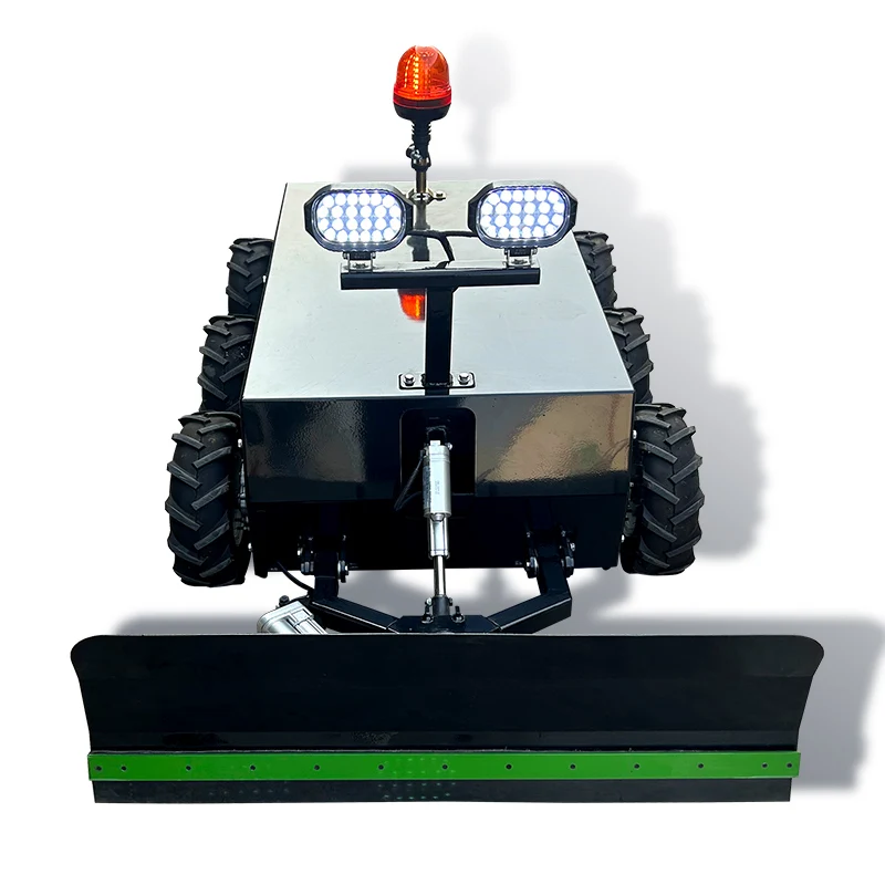 Cheap 7.5HP/9HP 1000mm Width Gasoline Remote Control Robot ATV Mini Snow Plow