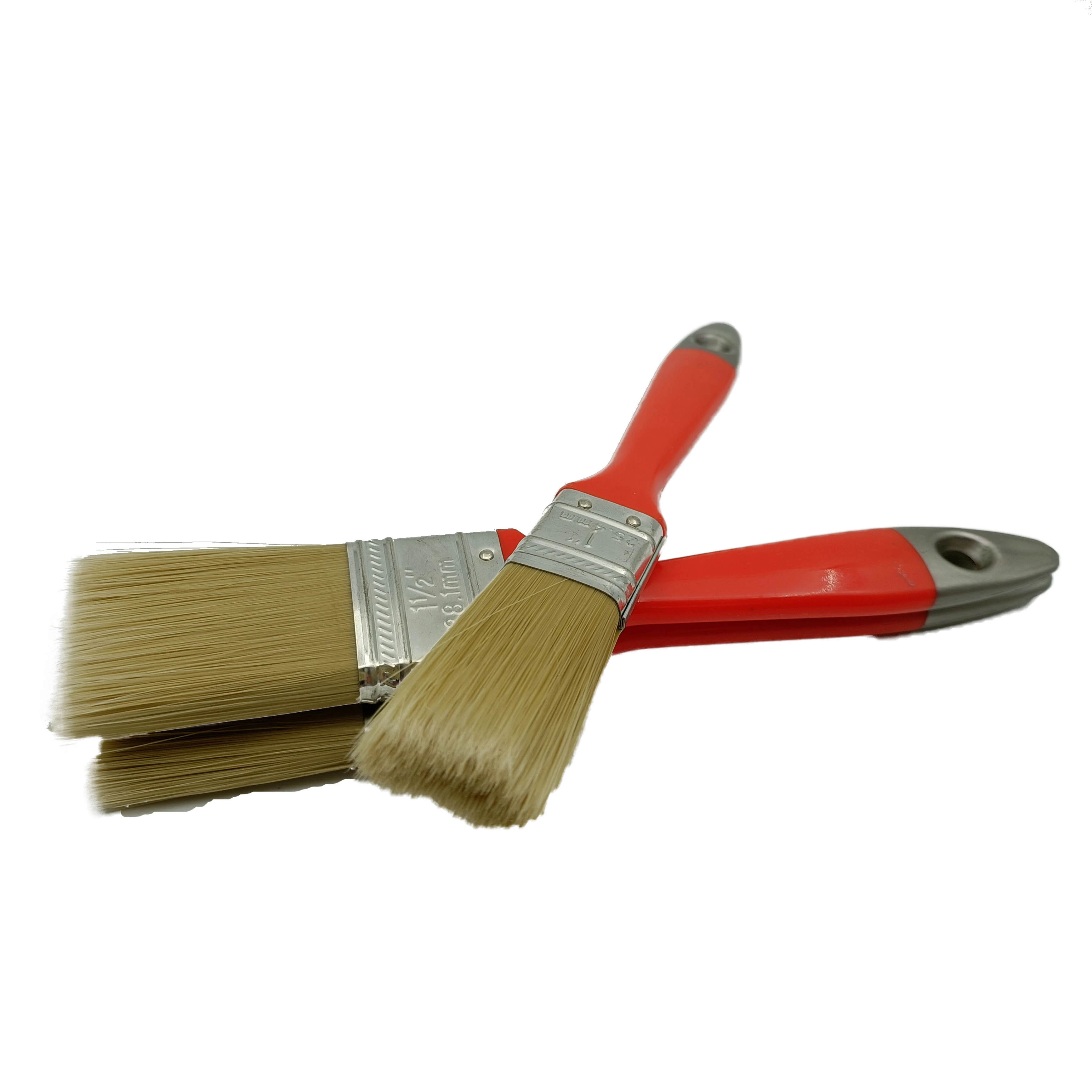 Hot selling double color handle paint brush with plastic handle