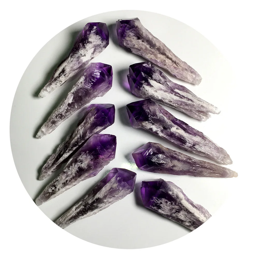 Wholesale Home Decoration Natural Crystal Crafts Healing Stones Irregular Rough Cluster Amethyst Geode