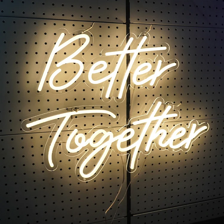 JAGUARSIGN Manufacturer Custom Neon Light Wedding Decorative Resin Cast Neon Sign Drop Shipping