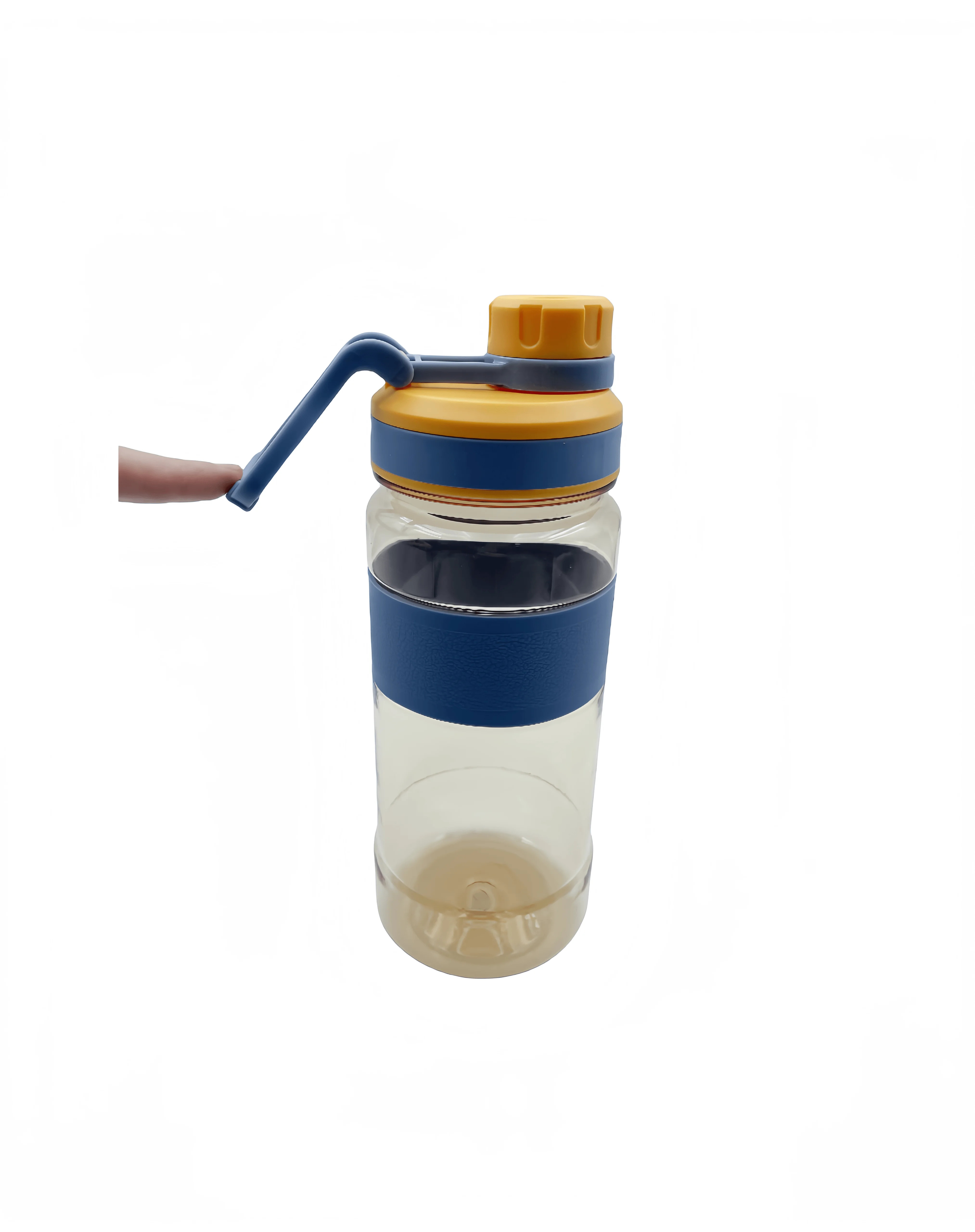 BPA FREE eco-friendly customized logo large capacity plastic sports drinking water bottle with handle hook