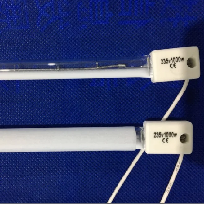 powder coating 1000w quartz halogen shortwave infrared curing heat lamp