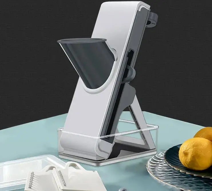 Kitchen press slicer Safe Food Chopper Potato Slicer Food Potato Chopper, Adjustable Thickness, Julienne & Dicer Salad Making