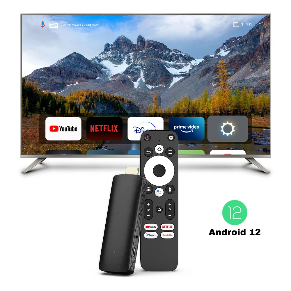 Elebao D6 PRO Android TV OS H618 2GB RAM 16GB ROM 4K WiFi6 2.4/5.8G Android 12 Smart Sticks Android TV Stick