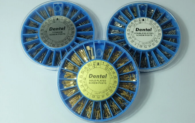  Dental instrument Gold Plated/TiTanium/Stainless steel Screw