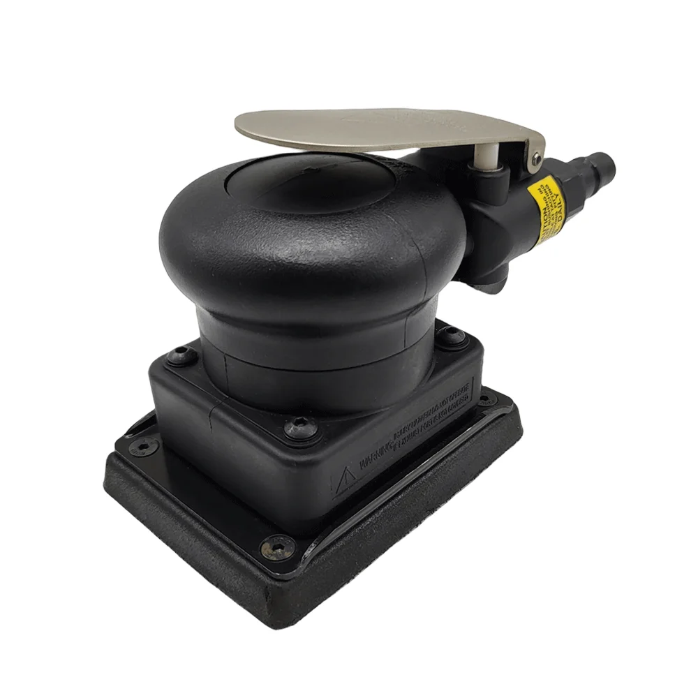 Pneumatic Dry Grinder Central Vacuum Ready Pneumatic Sanding Sandpaper Machine 70*100mm Square Air Orbital Sander