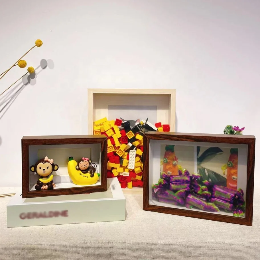 Factory Wholesale Customizable A4 White Black 3D Deep Shadow Box Frame