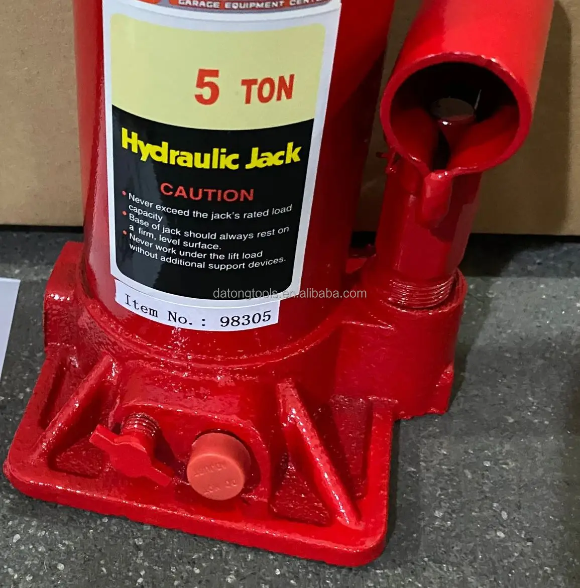 Datong Auto Lifting Tools 6Ton Steel Hydraulic Bottle Jack with Safety Valve