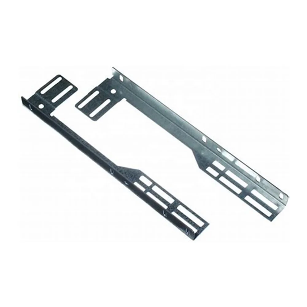 Industrial 2.5mm Thickness Zinc Plated Double Slots Jamb Bracket