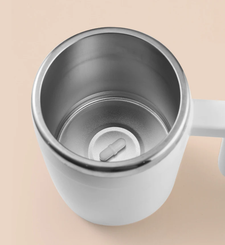 LBB Dropshipping Automatic Magnetic Self Stirring Mixing Coffee Cup Travel Stainless Steel Coffee Mug cup With Lid