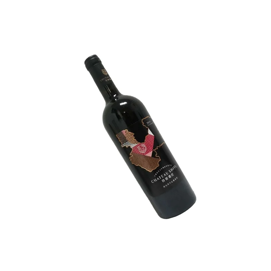 
shiyu Cabernet Gernischt dry red wine semi-dry ruby red wine 750 ml bottle packaging from helan mountain region ningxia china 