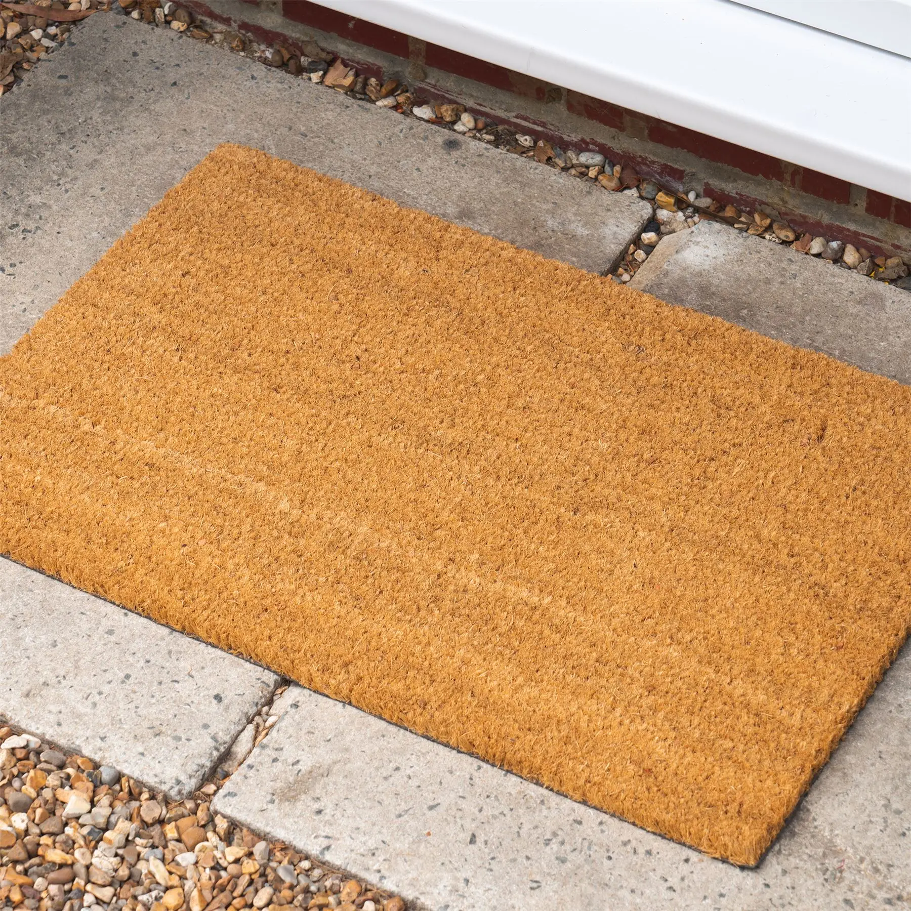 USA Canada DIY Craft Outdoor Welcome  Wholesale Bulk  Light Brown Plain Blank Coconut Coco Coir Door Mats