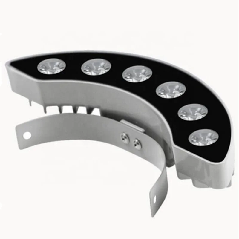 Уличная изогнутая гофрированная лампа полумесяц плитка освещение крыши ландшафтный свет для парка