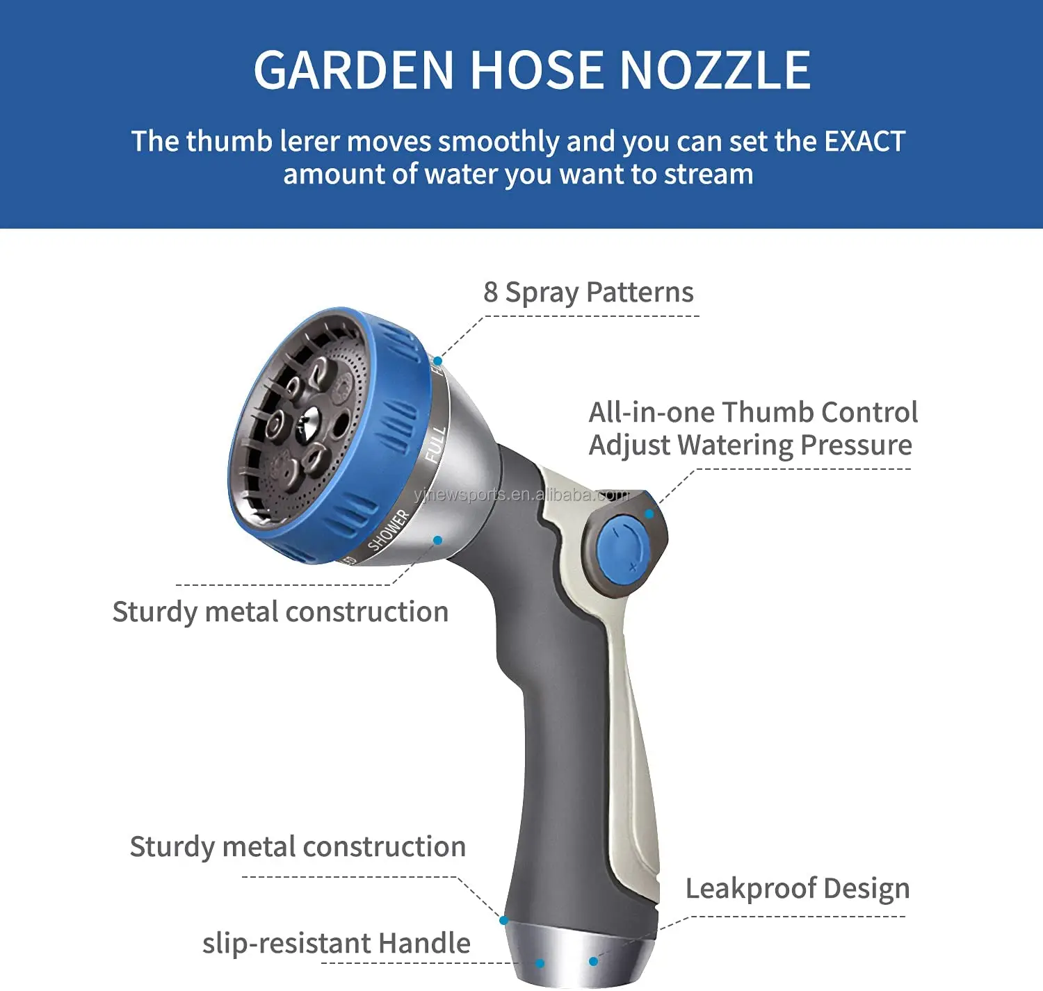Customized 100FT Lightweight expandable Retractable Garden Hose with 3/4' brass fitting