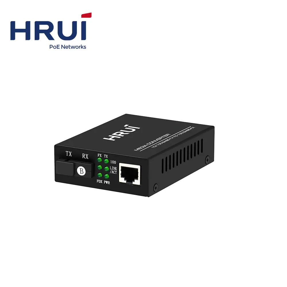 Fast Ethernet 100M 2km 25km 1310nm 1550nm SC Media Converters