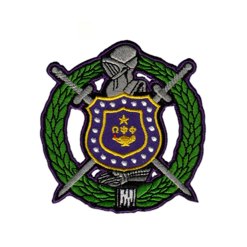 Good quality embroidery badges custom iron on chenille aka patches