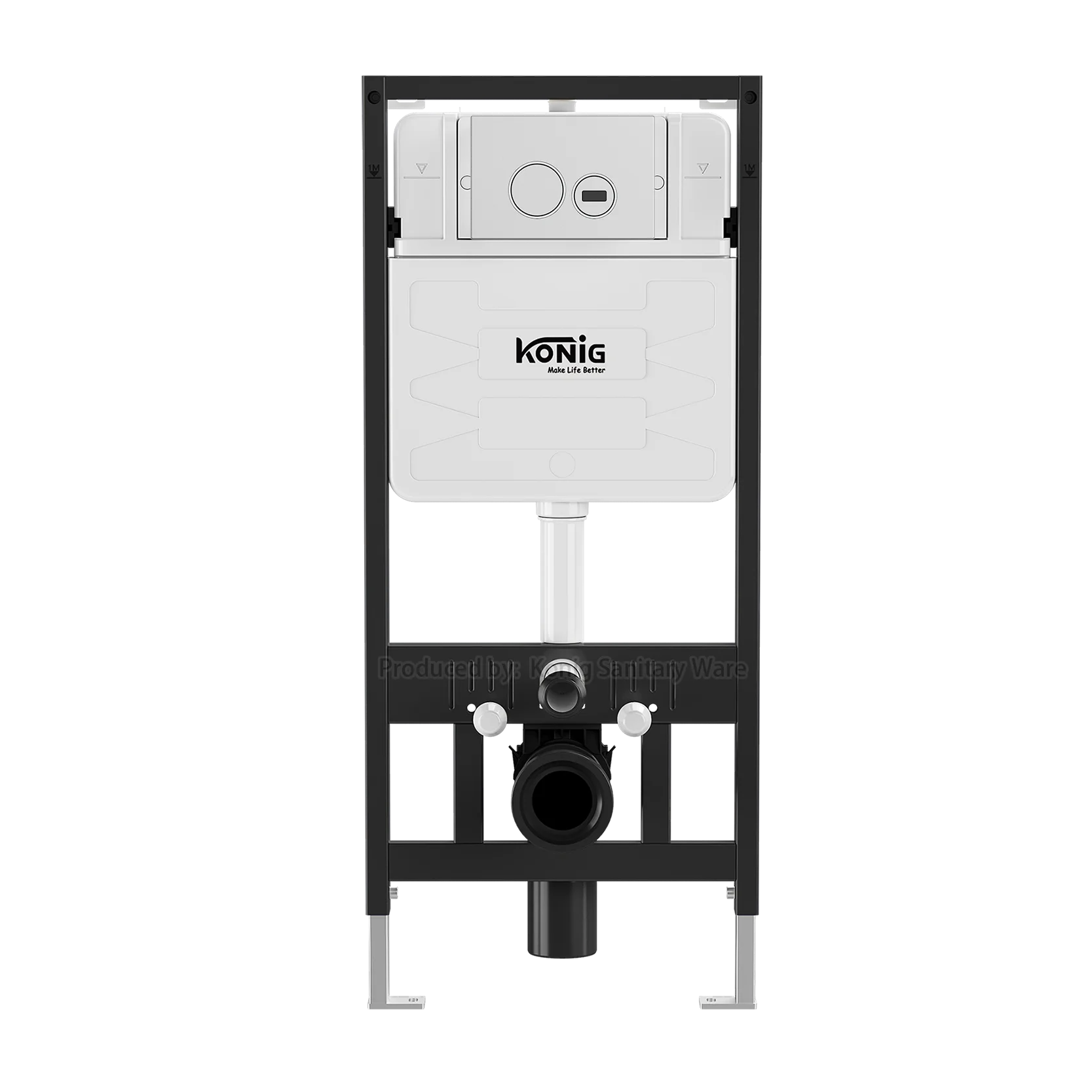 CE Bathroom Conceal Tank Flush Wall Hung Toilet Cistern Sensor Hidden Water Tank