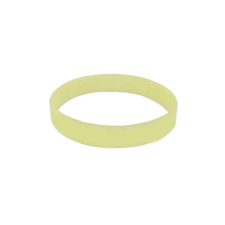 Custom Color & Logo Luminous Silicone Wristband Night Gleamy Bracelet Fluorescent Wrist Band for Event Concert Club