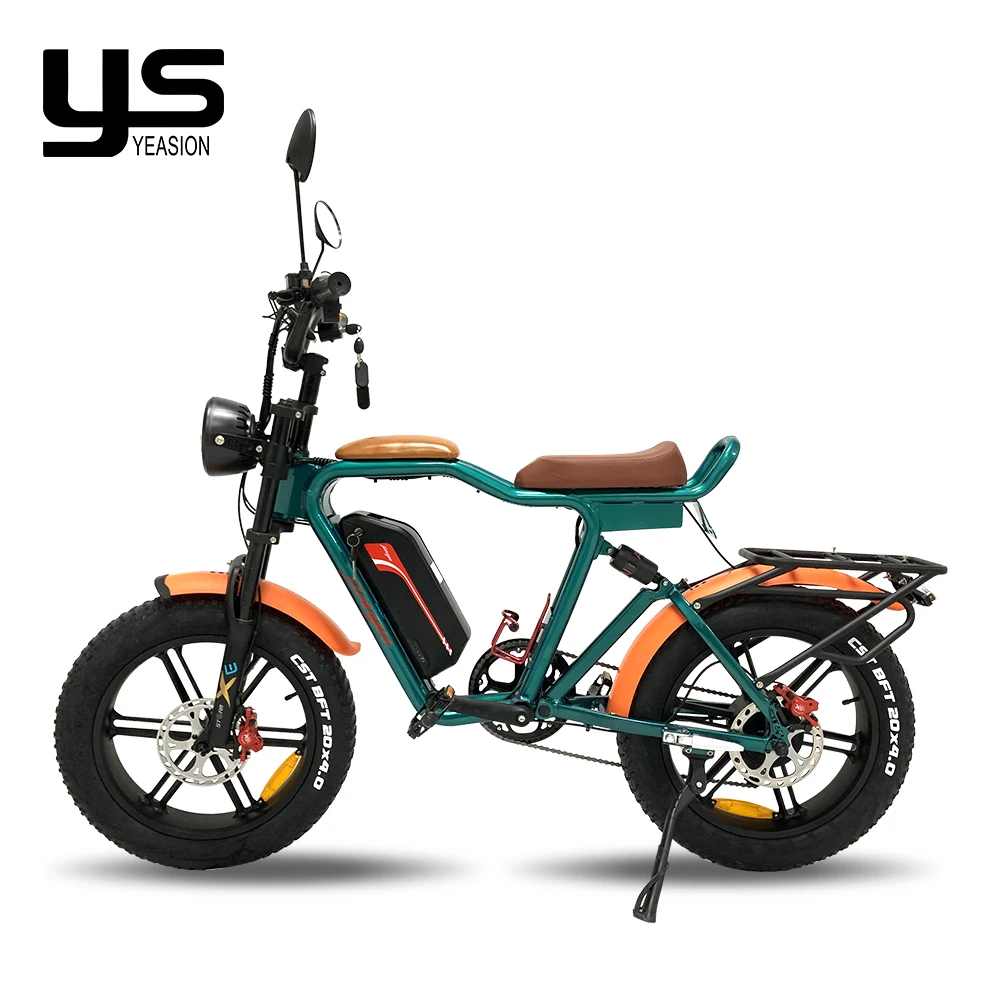 offroad city bicycle 20 inch fat tire ebike 1000w 48v 22ah 2 seat fast electric mountain bike with sam-sung battery