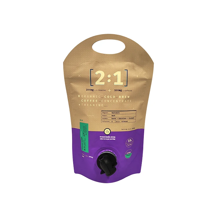 Customized Bib Bag In Box Wine Pouch Packaging Vitop Wine Pouch Plastic Spout Pouch Bag For Liquid