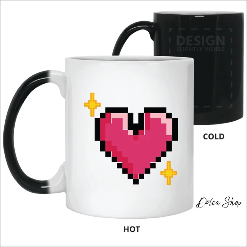 11oz Funny Style Heat Sensitive Color Changing Ceramic Coffee Mug