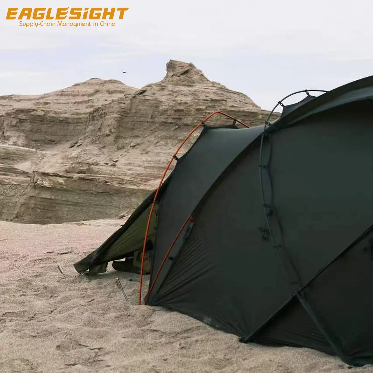 High quality 2 Person 4 Season Mountaineering Tent waterproof and windproof carbon fibre Pole Alpine Tent for outdoor hiking