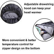 OEM/ODM Thicker and warmer for indoor and outdoor use skin friendly degree sleeping bag polyester waterproof
