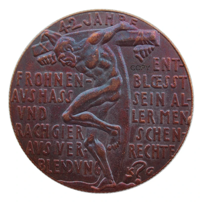 Reproduction  German 1927 ,The Paris Dictat Copper Antique Souvenir Custom Metal Coins