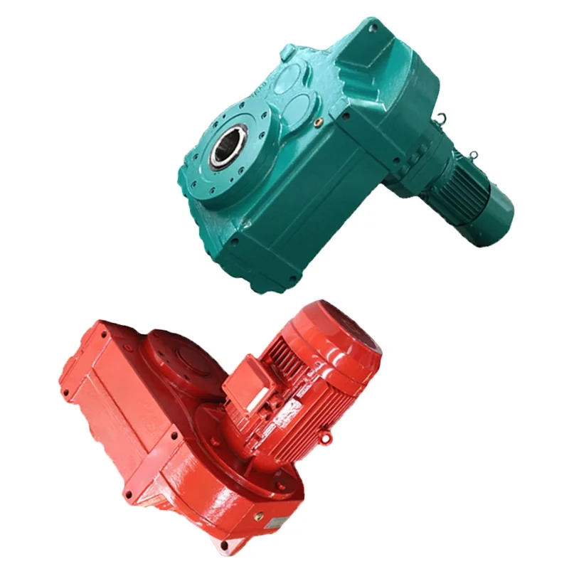 F series Helical Bevel Gear Box Right Angle Output Speed Reducer Electric Motor