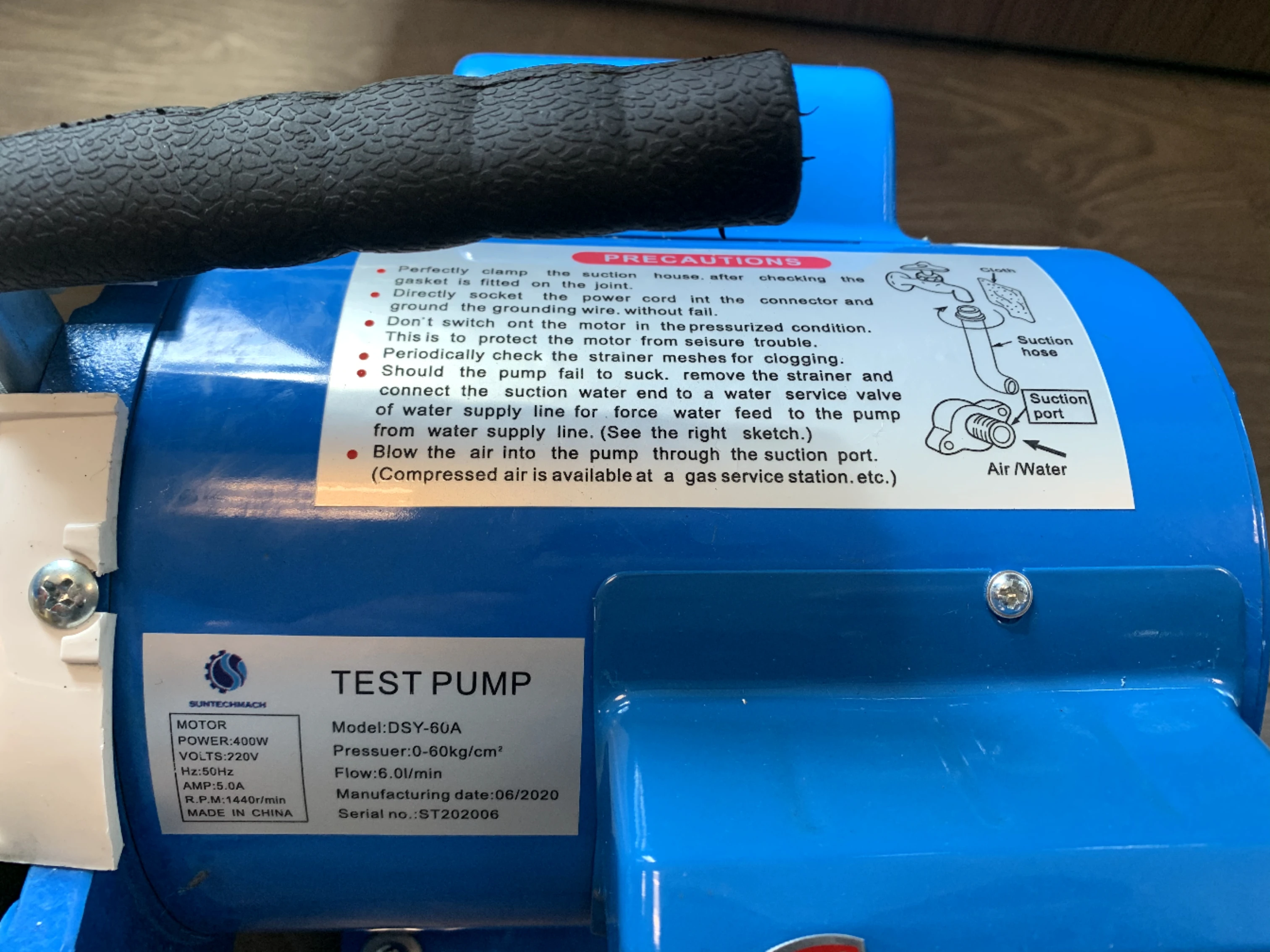 Easy To Operate S-160-8A Hot Selling Manual Hydraulic High Pipe Water Pressure Accurate Pressure Test Pump