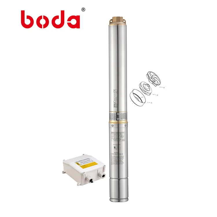 4' Borehole Pump 4SD 8m3/h Submersible Deep Well Water 0.75HP/1HP