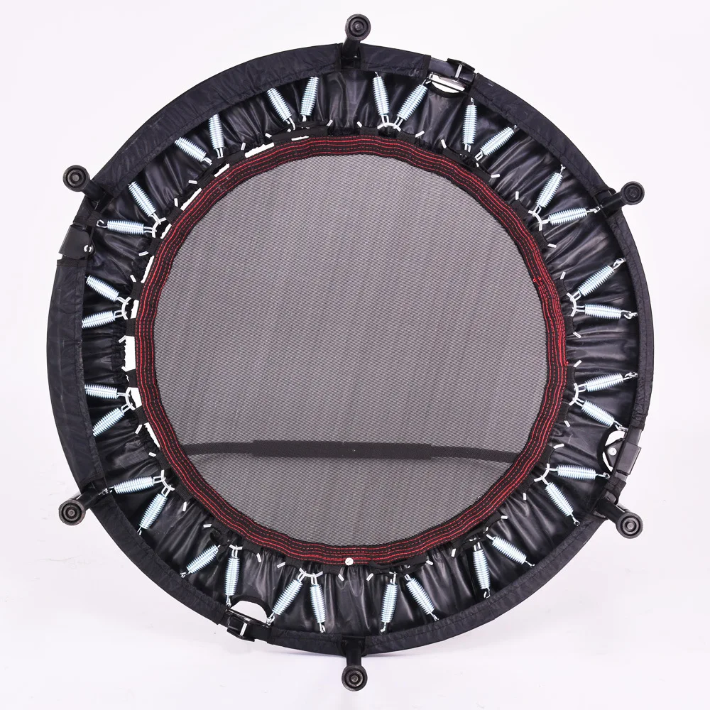 Custom logo Foldable Mini Trampoline Fitness Trampoline Stable Quiet Exercise Rebounder for Kids Adults Indoor