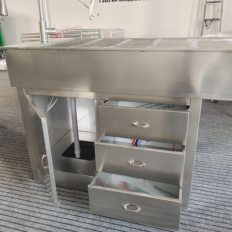 VET Pet Hospital Operating Table Veterinary Surgical Multifunctional Dental Disposal Examination Table