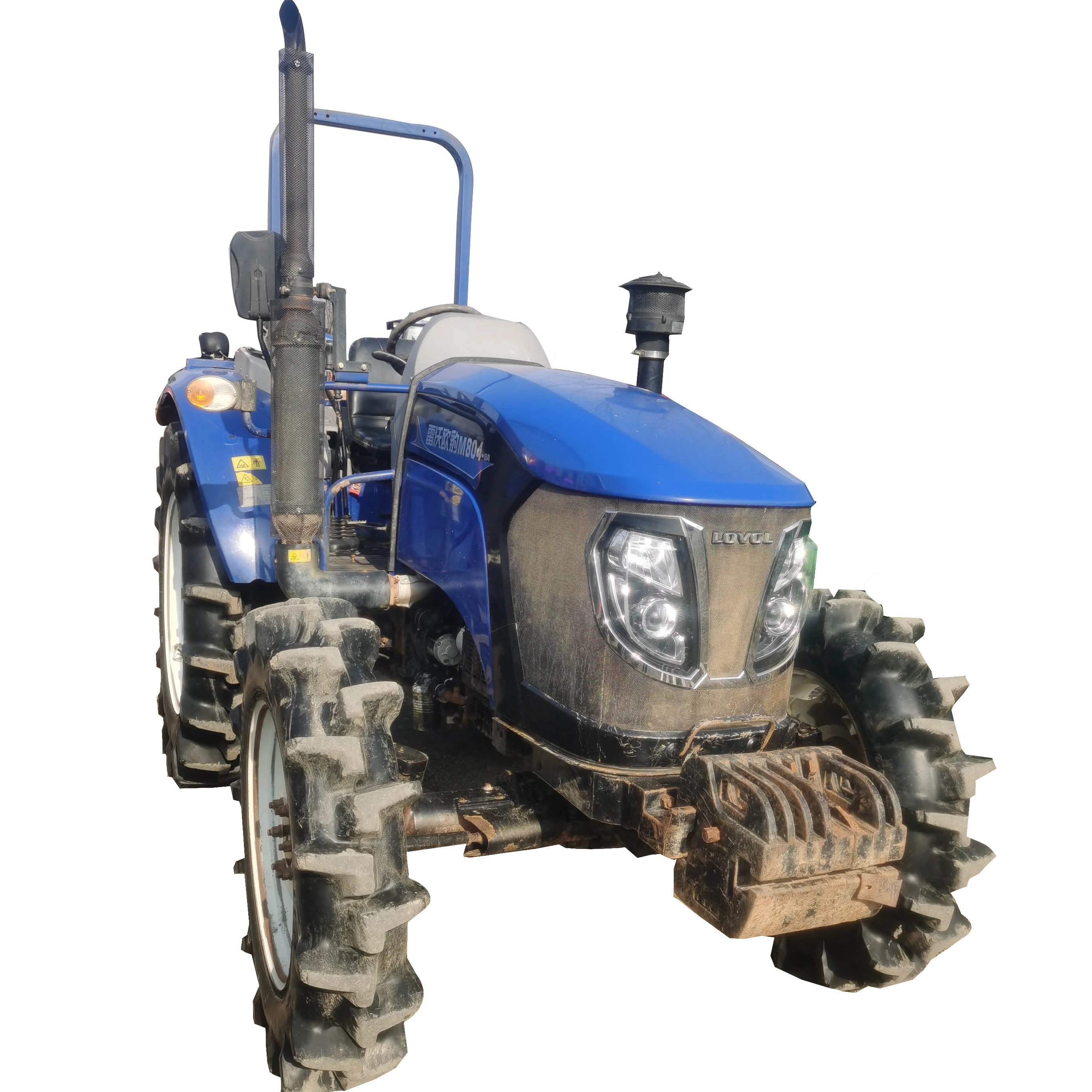 Compact Used LOVOL brand farm 80HP 4WD Good agriculture tractors low price for sale