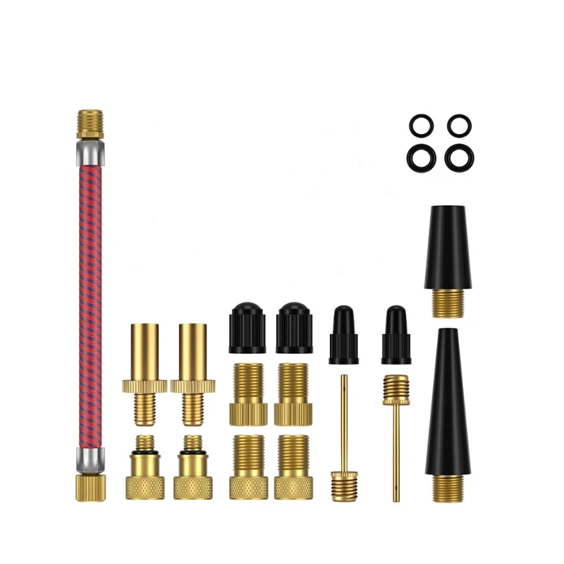 MAXFORD 21Pcs Ball Pump Needle DV SV AV Valve Adapter Bike Presta Schrader Valve Adaptors