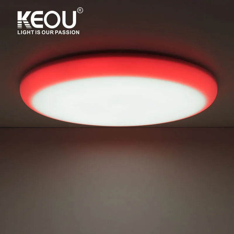 KEOU Led Panel Light RGB for Indoor Free Sample Dual Color CCT 9W 16W 24W 32W Aluminum Modern 80 SMD2835 Adjustable Hole Size