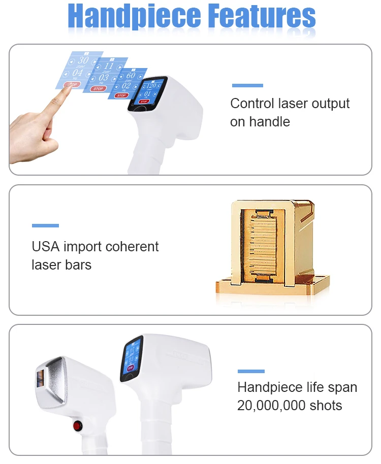 Hair Removal Laser Diode 1000w Beauty Machine Diode Laser Permanent Women and Men Beauty Machine