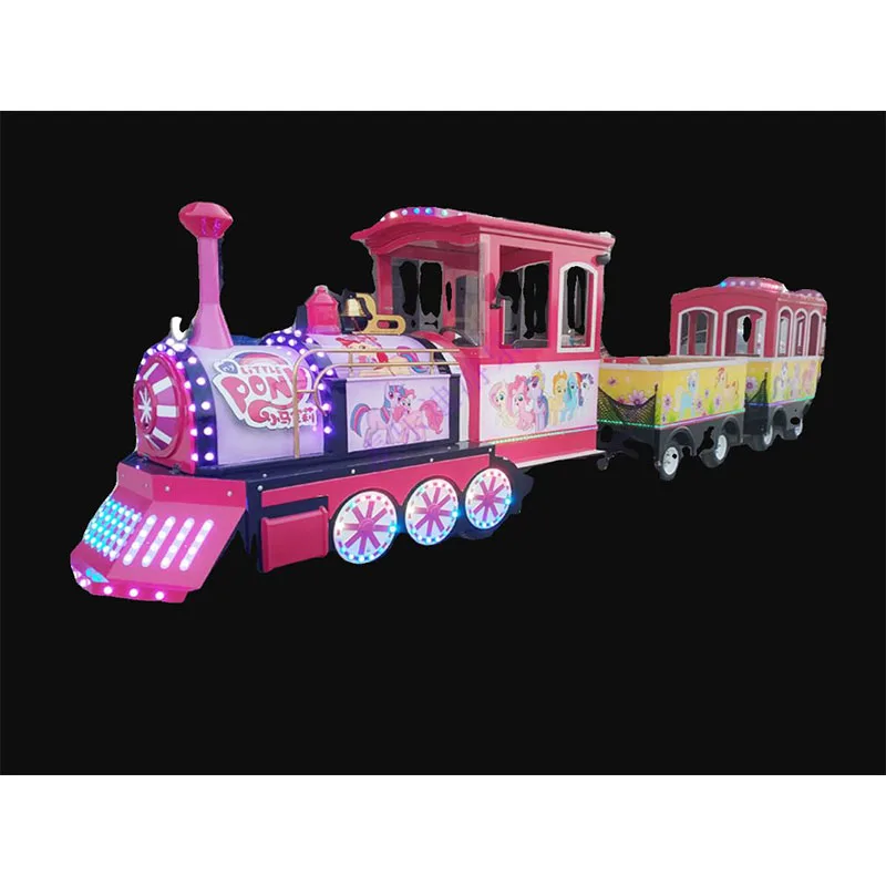 Scenic Electric Amusement Park Equipment Children Riding Facilities Trackless Trains